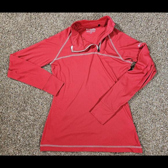 Wisconsin Badgers Columbia Athletic Womens Small Red 1/4 Zip - Picture 8 of 11